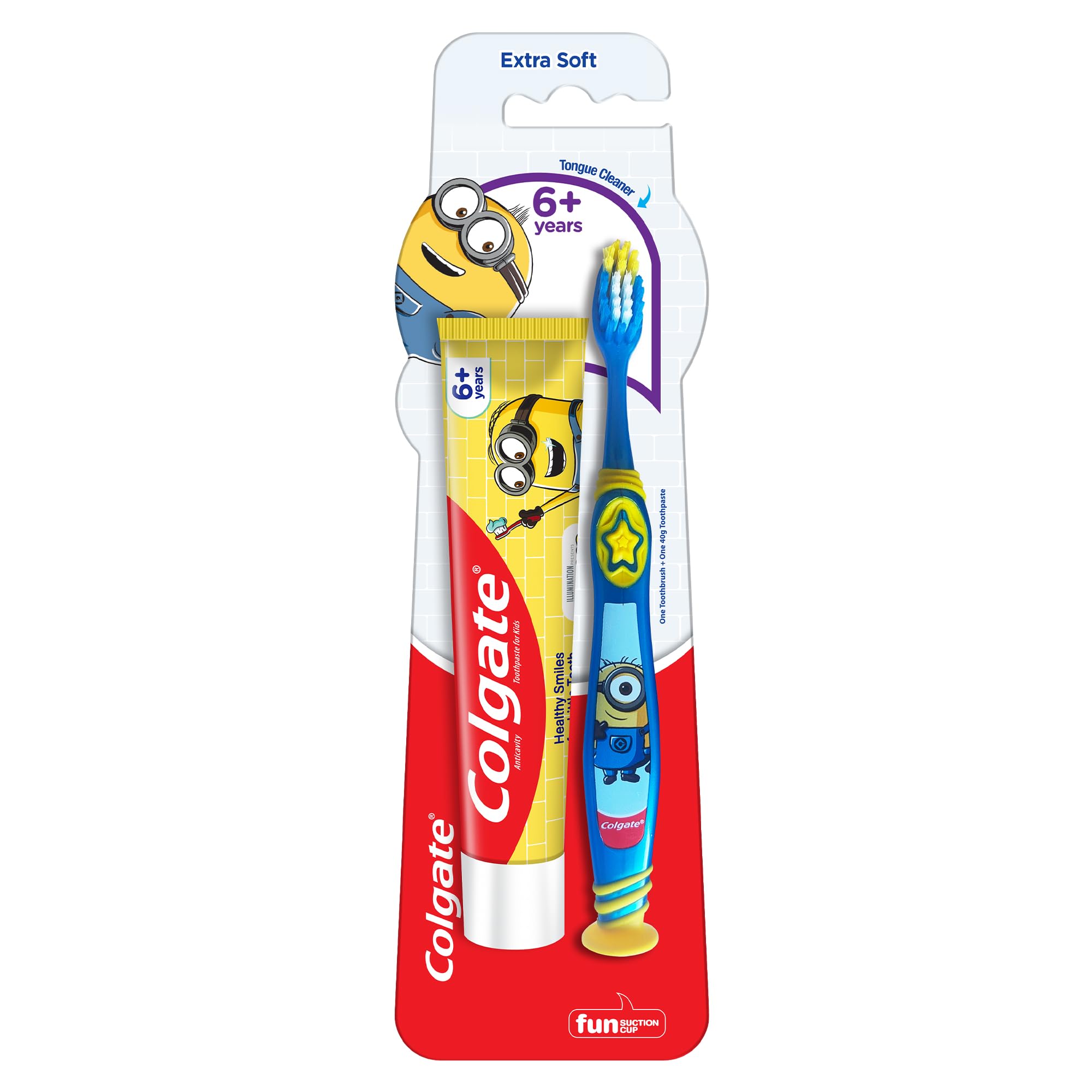Colgate Kids Minion – brosse-dents 6 ans, douceur et efficacité pour petites dents