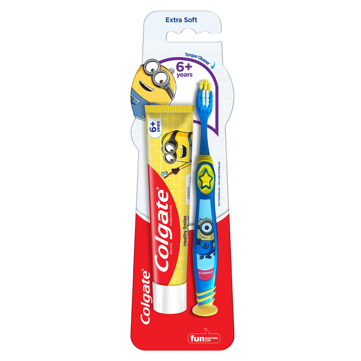 Colgate Kids Minion – brosse-dents 6 ans, douceur et efficacité pour petites dents