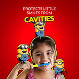 Colgate Kids Minion – ventouse de rangement pratique sur la brosse