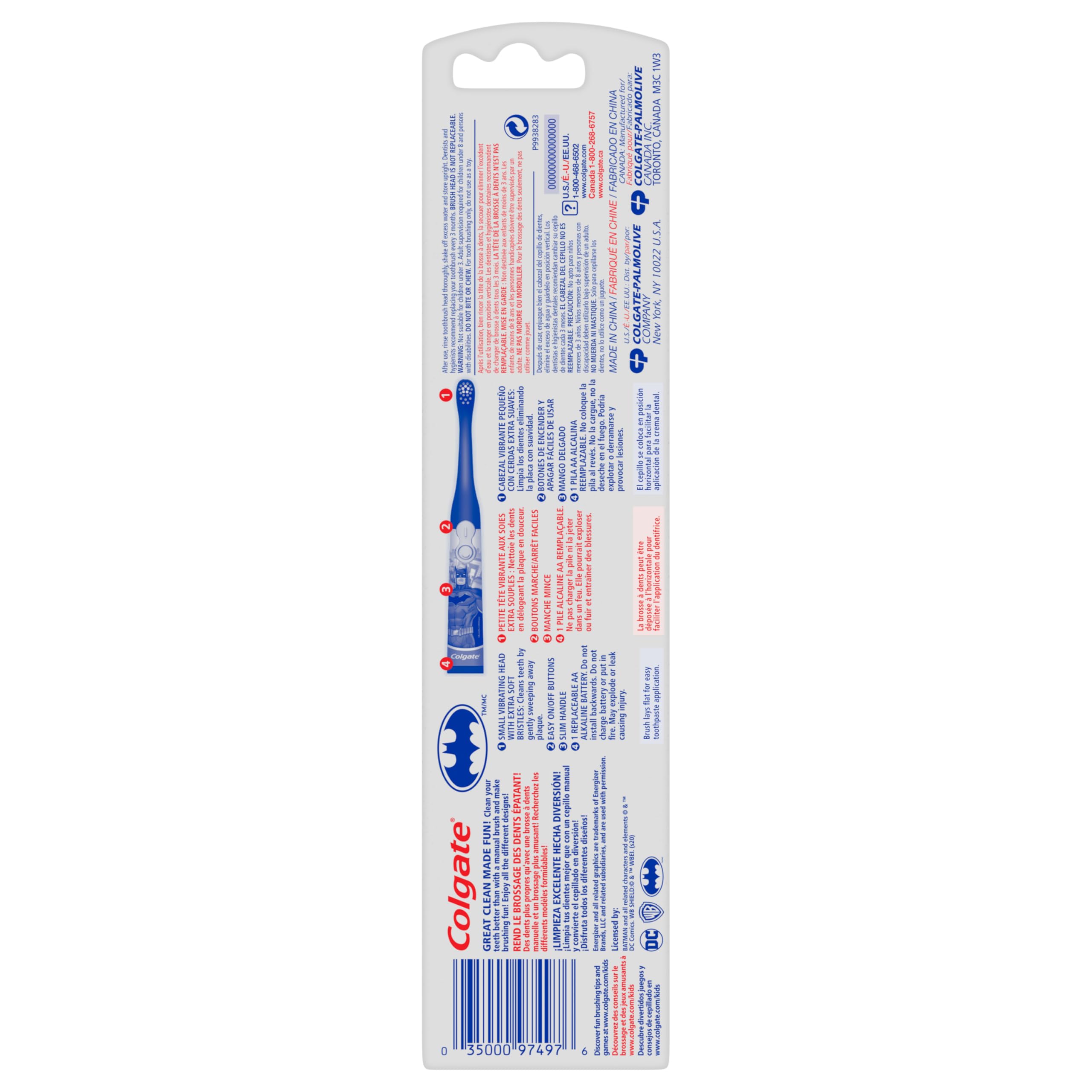 Colgate Kids tête vibrante extra-douce: nettoyage doux des dents sensibles