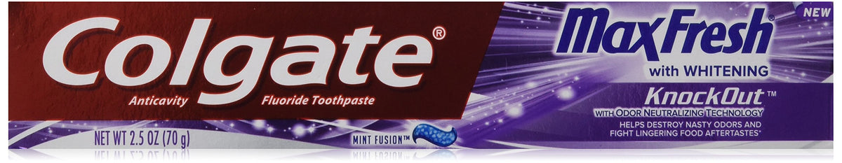 Colgate Max Fresh Knockout Gel, tube voyage, haleine fraîche lors de vos déplacements
