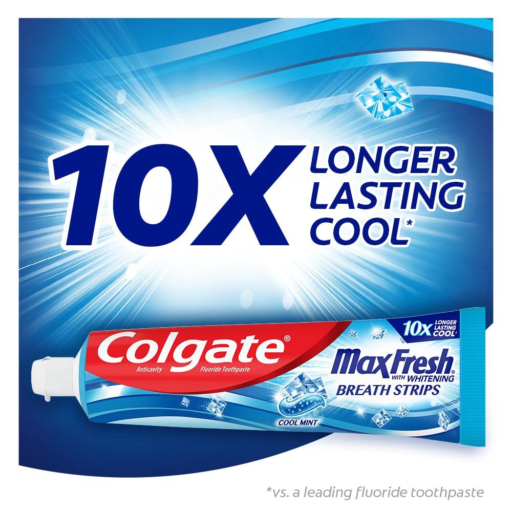 Colgate Max Fresh mini pastilles d’haleine offrant une fraîcheur prolongée.