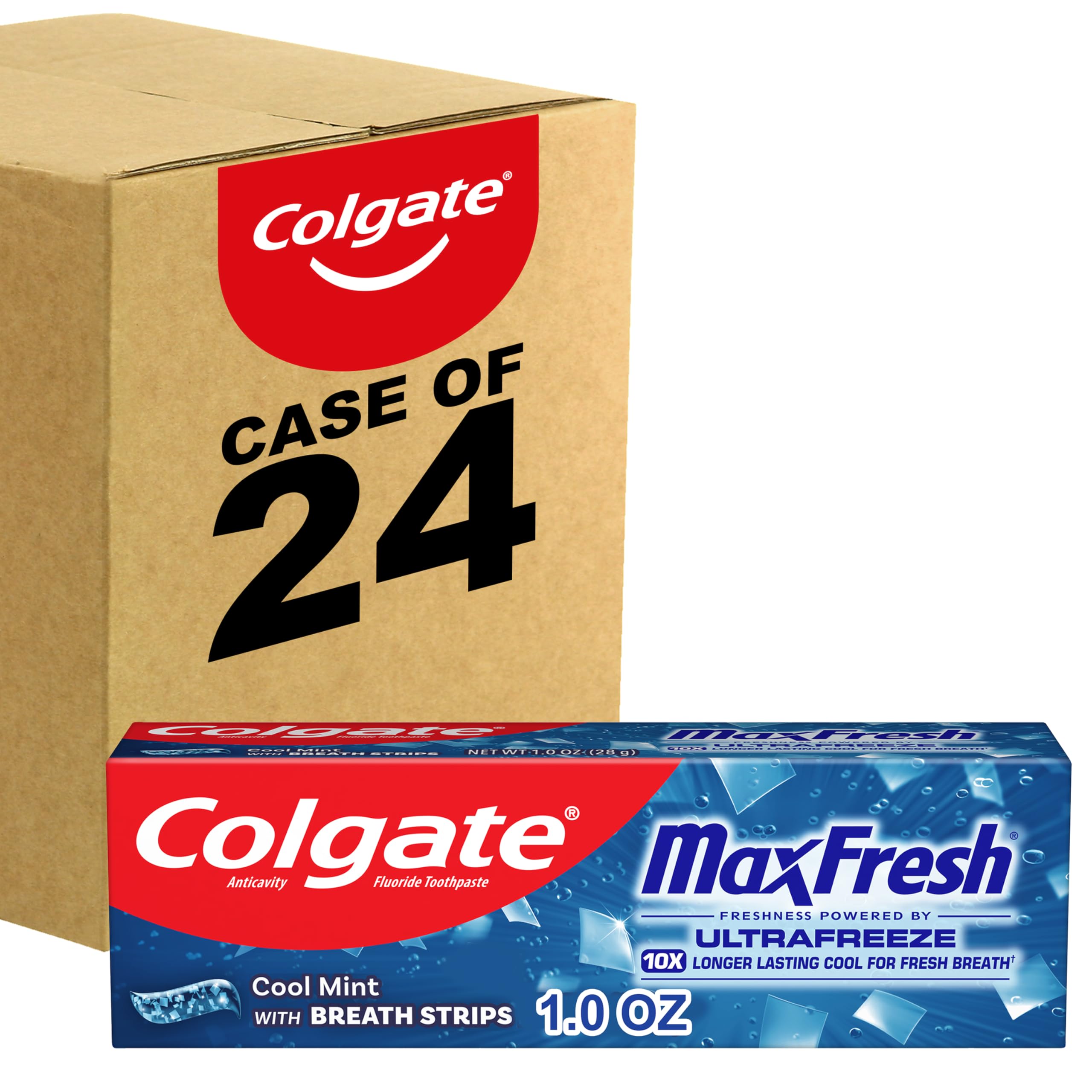 Colgate Max Fresh-tube compacte prête pour le voyage et une utilisation pratique