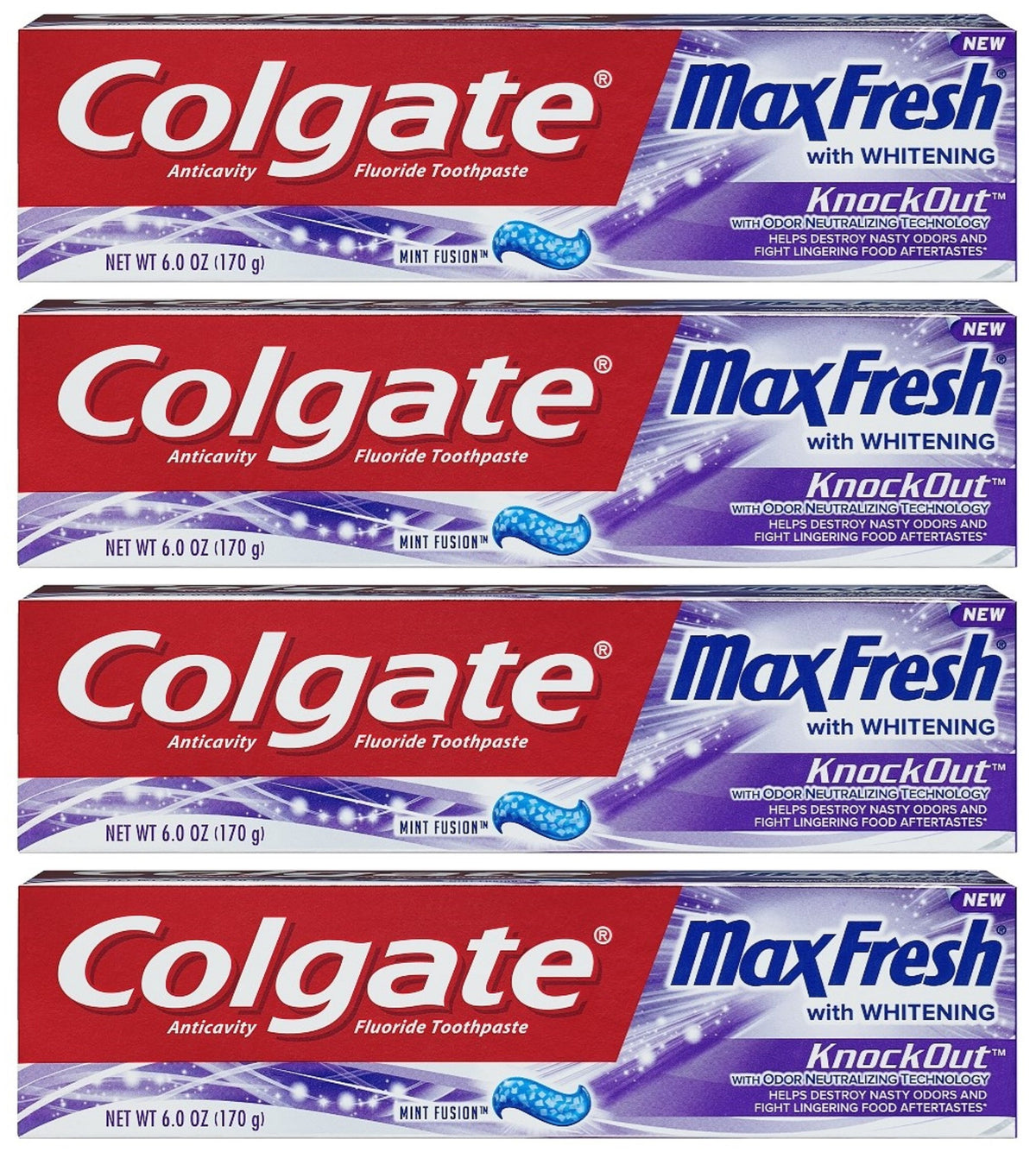 Colgate Max Fresh, tube dentifrice; fraîcheur durable et bouche plus propre.