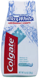 Dentifrice Colgate Max White avec bandes rafraîchissantes Menthe Cristal pour un souffle frais.