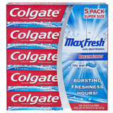 Colgate MaxFresh dentifrice menthe fraîche, souffle frais durable après le brossage.