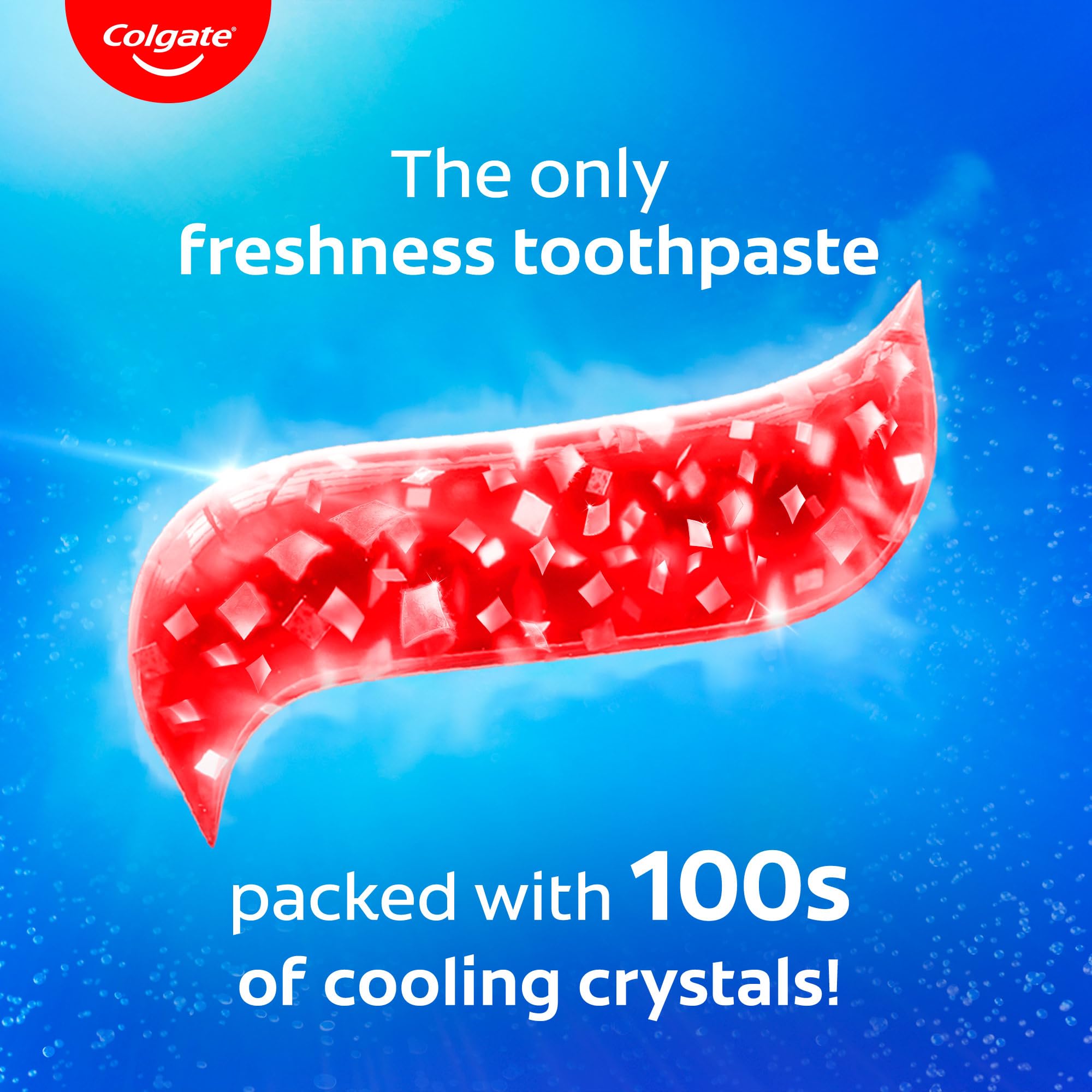 Sourire plus frais avec Colgate MaxFresh et effet brillance légère.