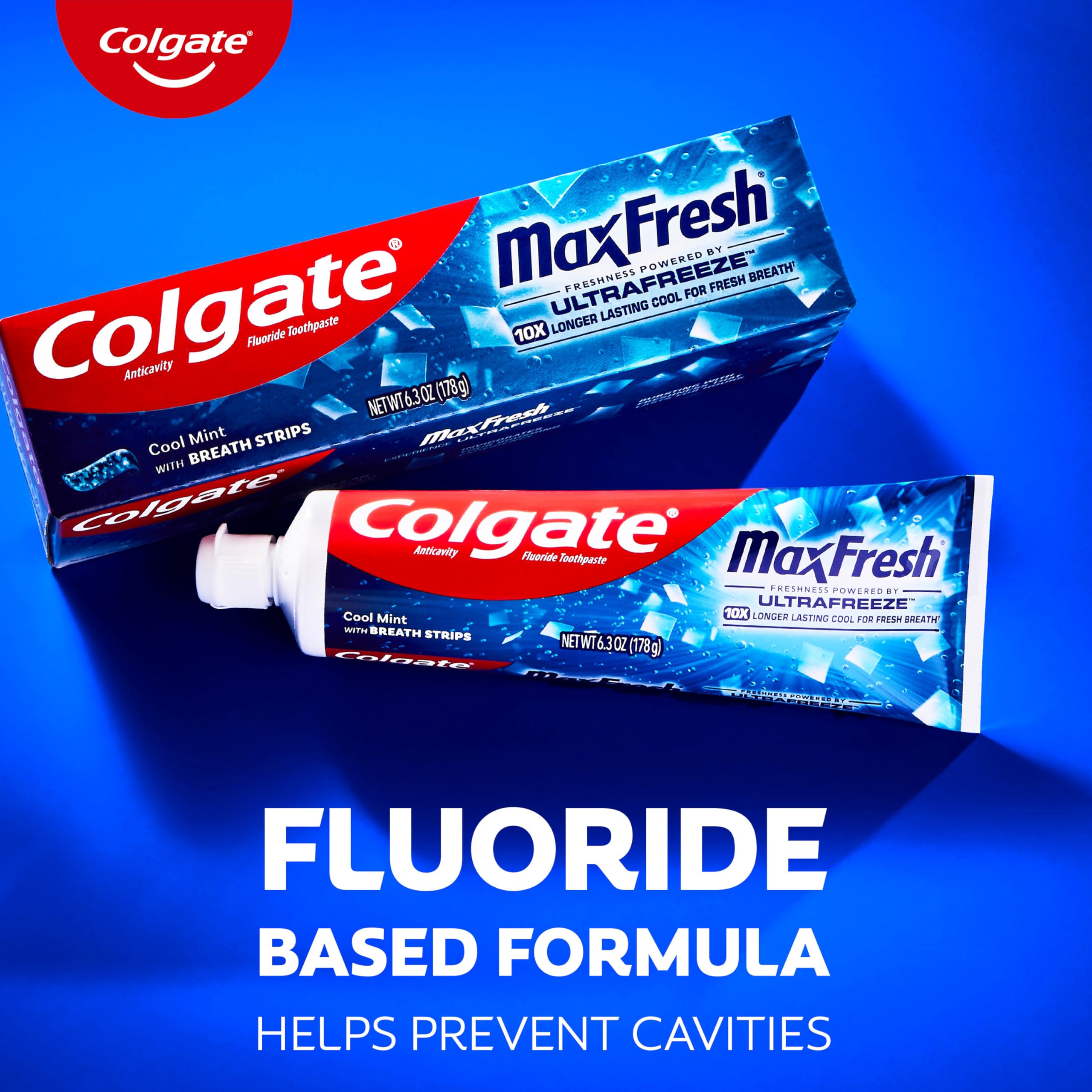 Colgate MaxFresh: tube pratique de 6,3 oz pour l’usage quotidien.