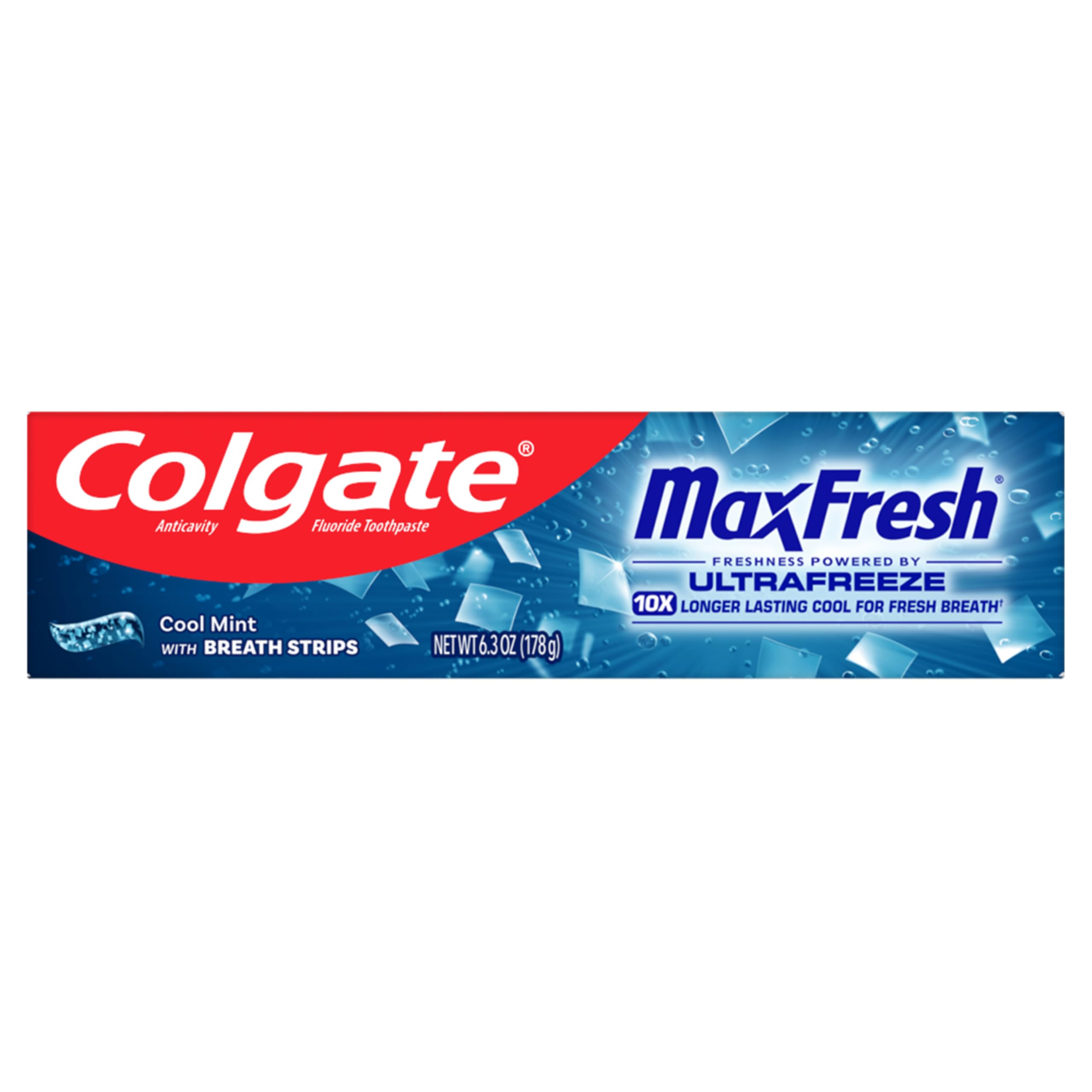 Colgate MaxFresh: tube-dentifrice prêt à l’emploi pour haleine durable.