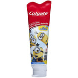Colgate Minions dentifrice avec deux tubes, pratique pour la routine dentaire des enfants.