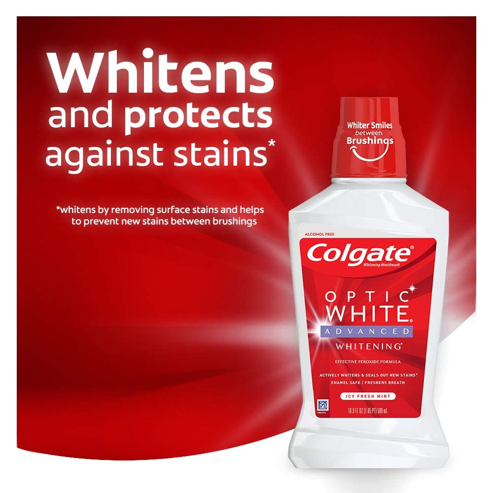 Colgate Mw Optic White bouchon de tube, dosage facile pour une routine rapide.