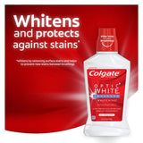 Colgate Mw Optic White bouchon de tube, dosage facile pour une routine rapide.