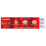 Colgate Optic White sans gluten, routine bucco-dentaire fiable.