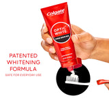 Colgate Optic White Pro Series: pâte 5 % peroxyde d'hydrogène pour un blanchiment en profondeur.