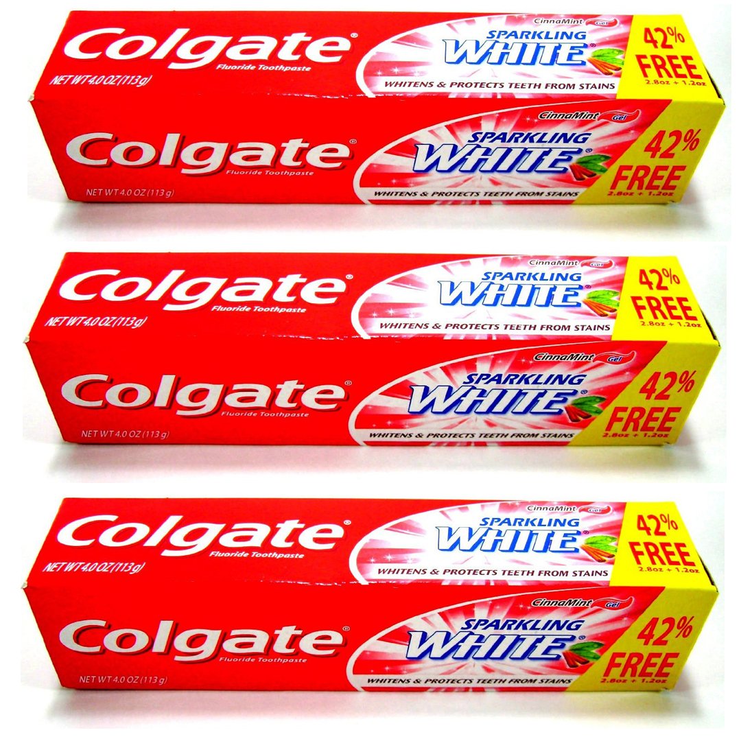 Colgate Pâte Dentaire Gel Éclat Blanc Cinnamint, sourire plus clair et haleine fraîche au quotidien.