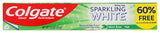 Colgate Pâte dentifrice blanche étincelante, protection contre les taches possible avec une utilisation régulière.