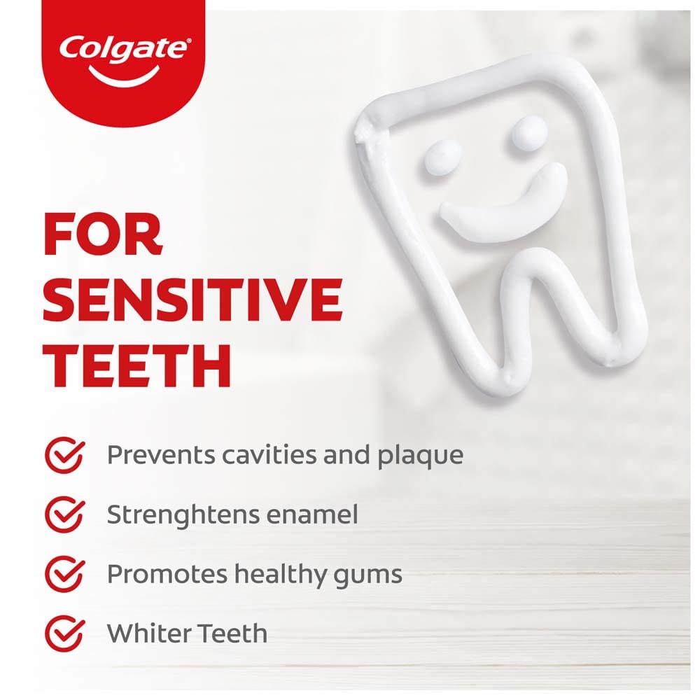 Dents sensibles protégées après l'utilisation de Colgate Sensibilite Protection Quotidienne.