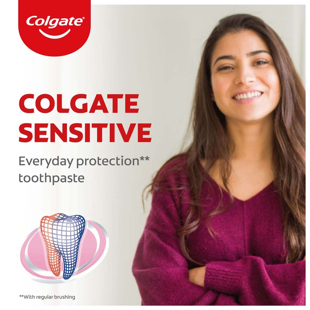 Colgate Sensibilite Protection Quotidienne, tube ouvert prêt à l'utilisation.