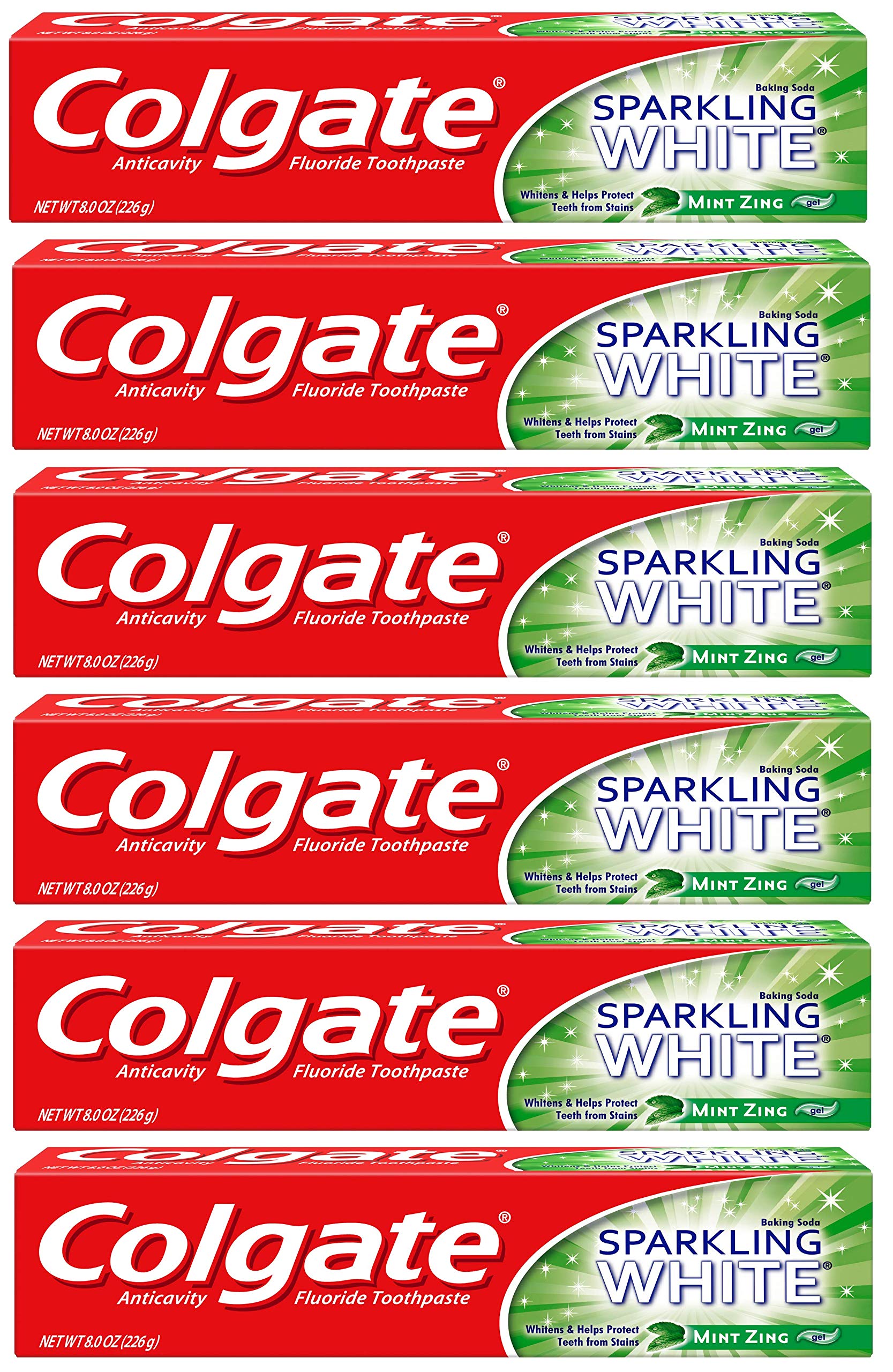 Colgate Sparkling White Menthe: dentifrice en tube pour un sourire plus blanc et frais