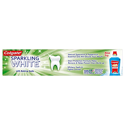 Colgate Sparkling White, emballage menthe prêt à ranger
