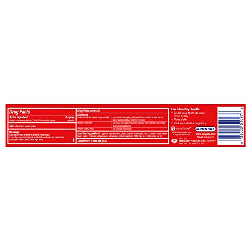 Texture pâte dentifrice menthe Colgate Sparkling White