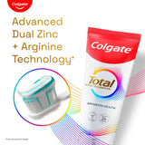 Tube Colgate Total Avancé au design bleu et blanc
