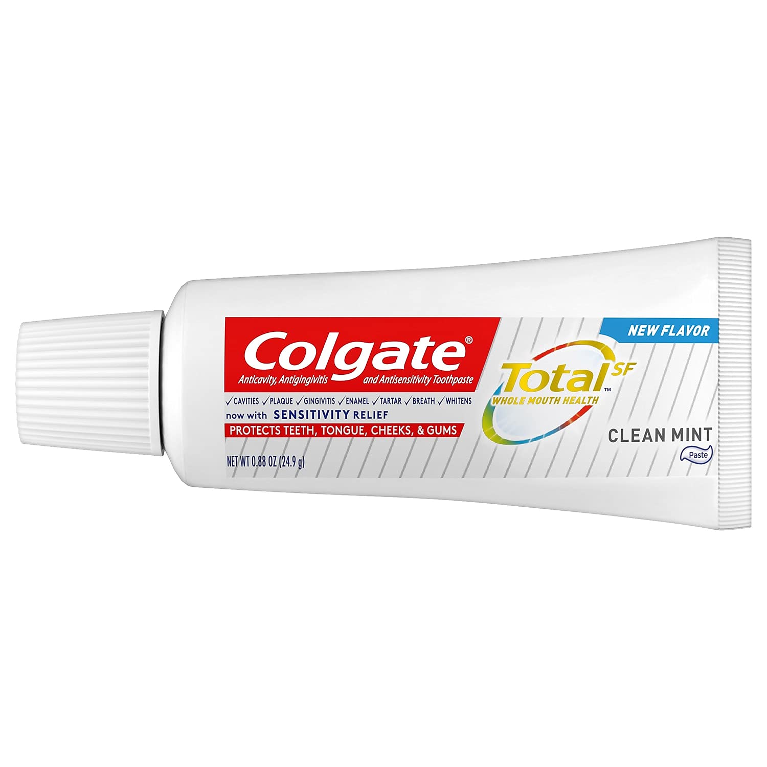 Colgate Total Clean Menthe, brosse à dents, haleine fraîche après le brossage