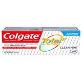 Colgate Total Clean Menthe, emballage, montre le dentifrice qui aide à réduire la plaque