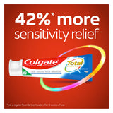 Colgate Total dentifrice 4-8onces-tubes : emballage compact idéal pour la salle de bains.