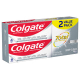 Colgate Total dentifrice pâte menthe – texture onctueuse prête pour un brossage en douceur.