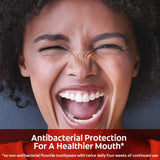 Colgate Total dentifrice taches-surface, amélioration potentielle des taches.