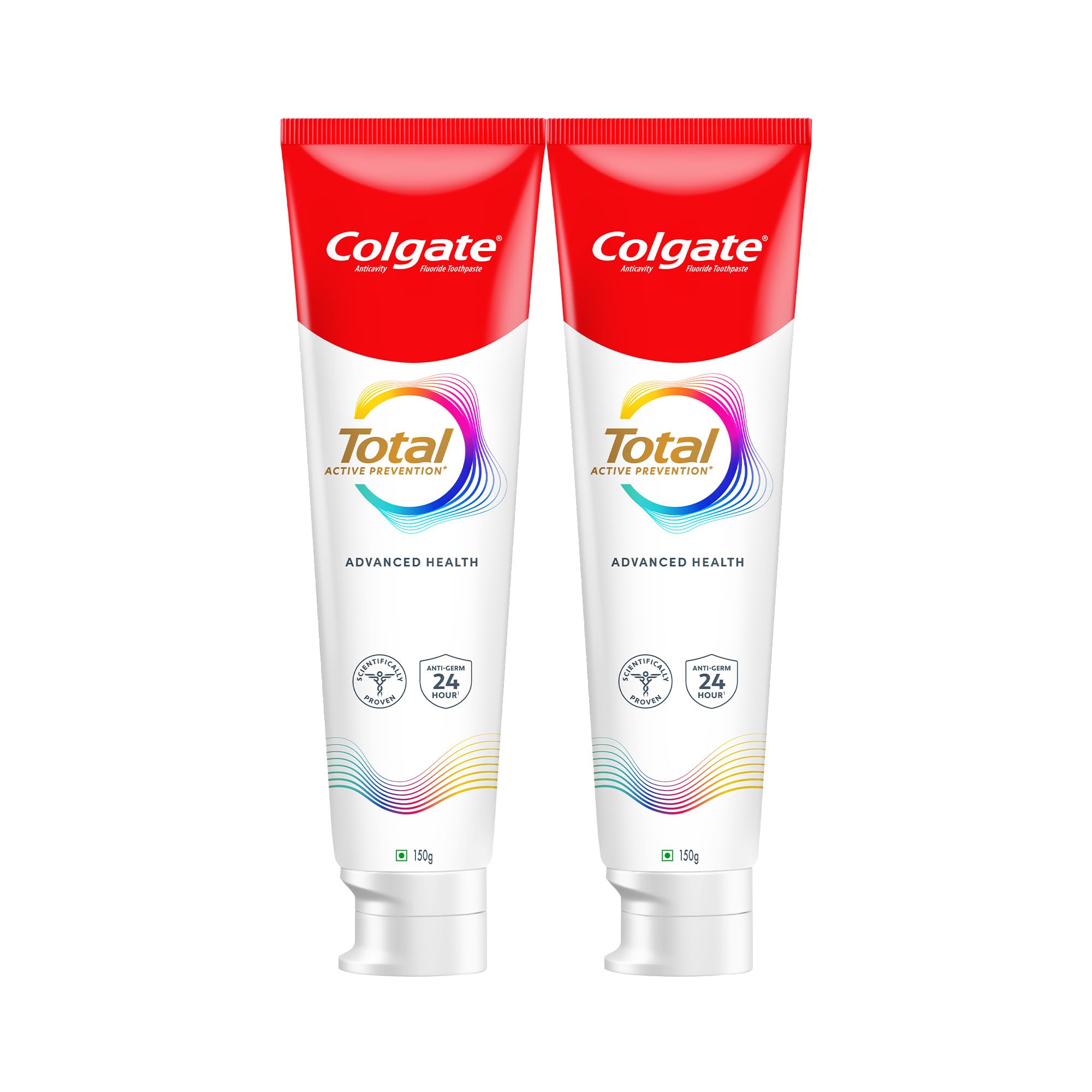 Colgate Total ensemble 300 g, pack dentifrice pour une hygiène bucco-dentaire complète et fraîche.