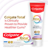 Colgate Total Protection mousse dense, sensation de propreté durable après le brossage.