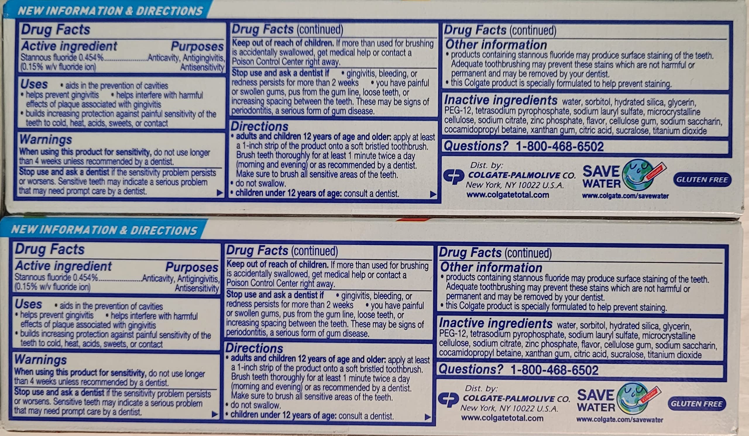 Colgate Total menthe - pack double pratique pour la famille et l'hygiène