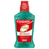 Colgate Total Pro-Shield bouteille Menthe, rafraîchissement durable après brossage.