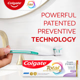 Colgate Total sans SLS, formule douce pour gencives sensibles.