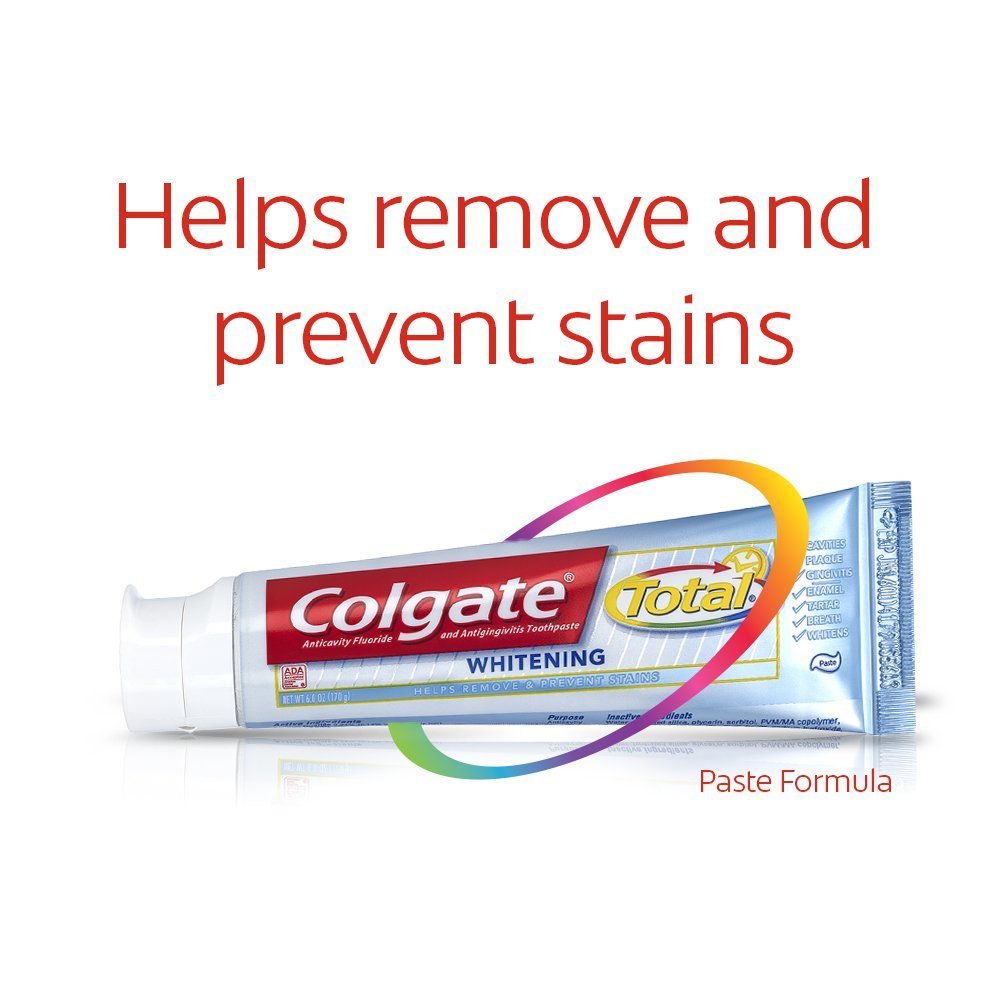Colgate Total Blanchiment Dentifrice etiquette blanchiment avancé