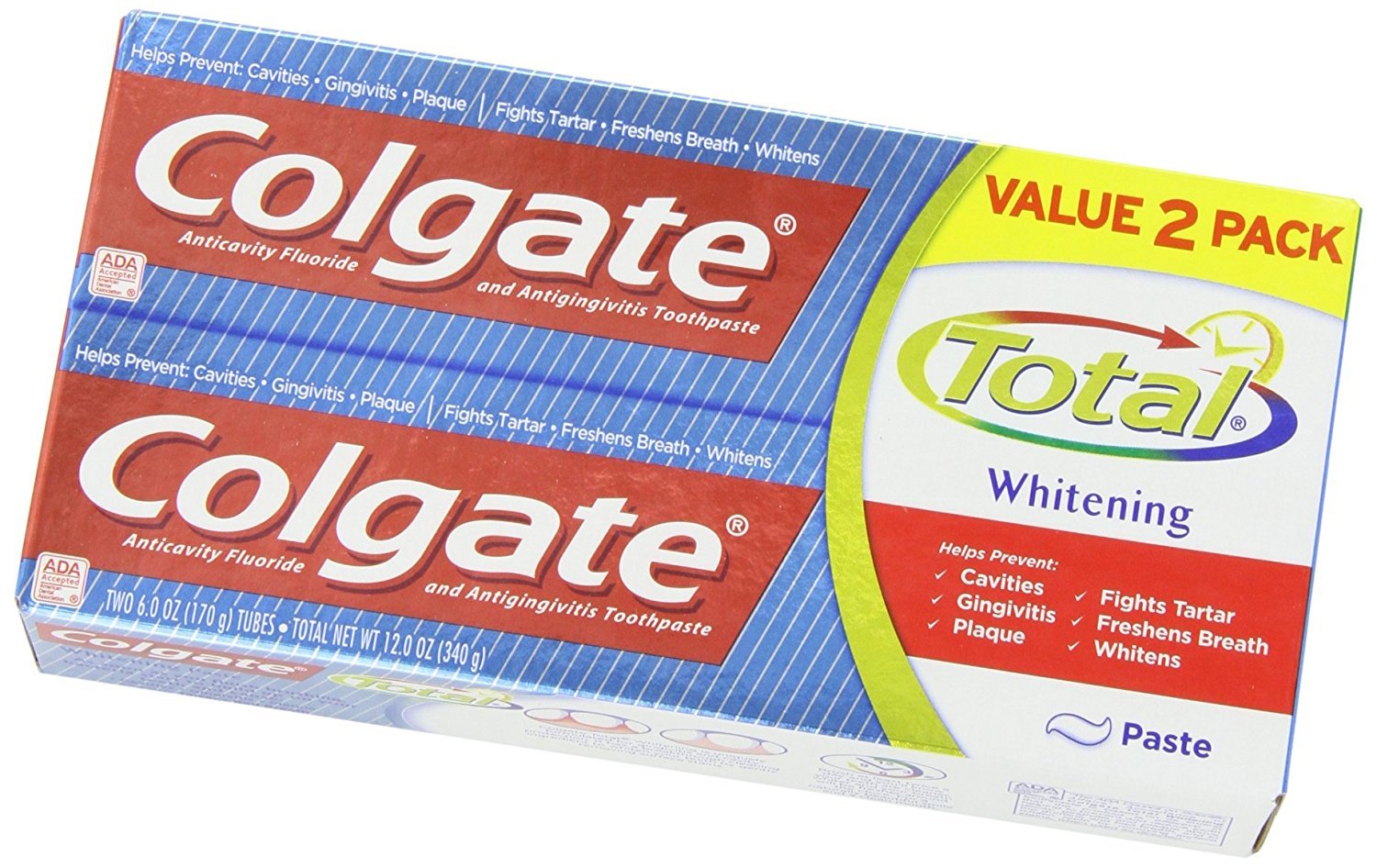 Colgate Total Blanchiment Dentifrice visualisation routine matinale