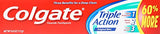 Colgate Triple Action Dentifrice Menthe tube, application fluide et parfum rafraîchissant