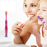 Colgate Trolls brosse à dents enfant, ventouse intégrée pour le rangement.