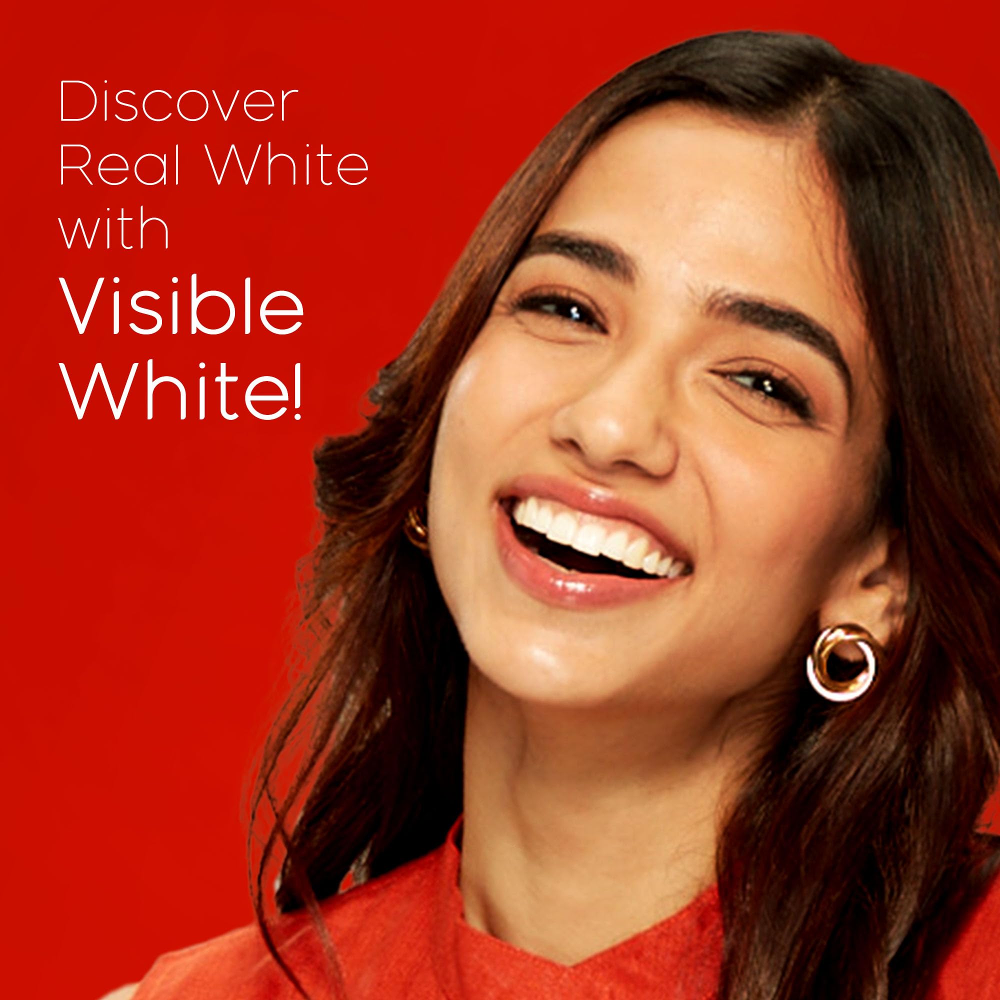 Colgate Visible White offre un arôme menthe frais et agréable.