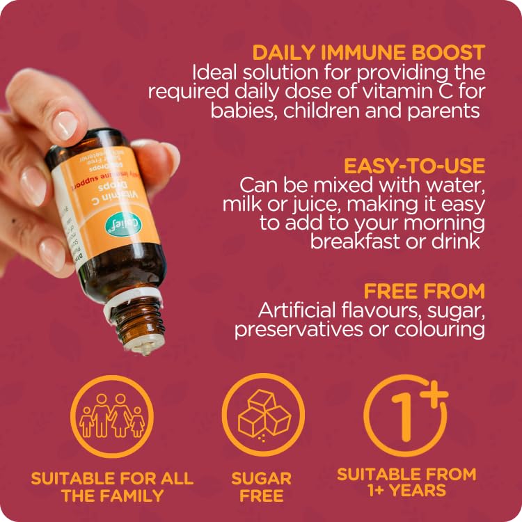 Colief gouttes vitamine C – gouttes ajoutées dans l'eau.