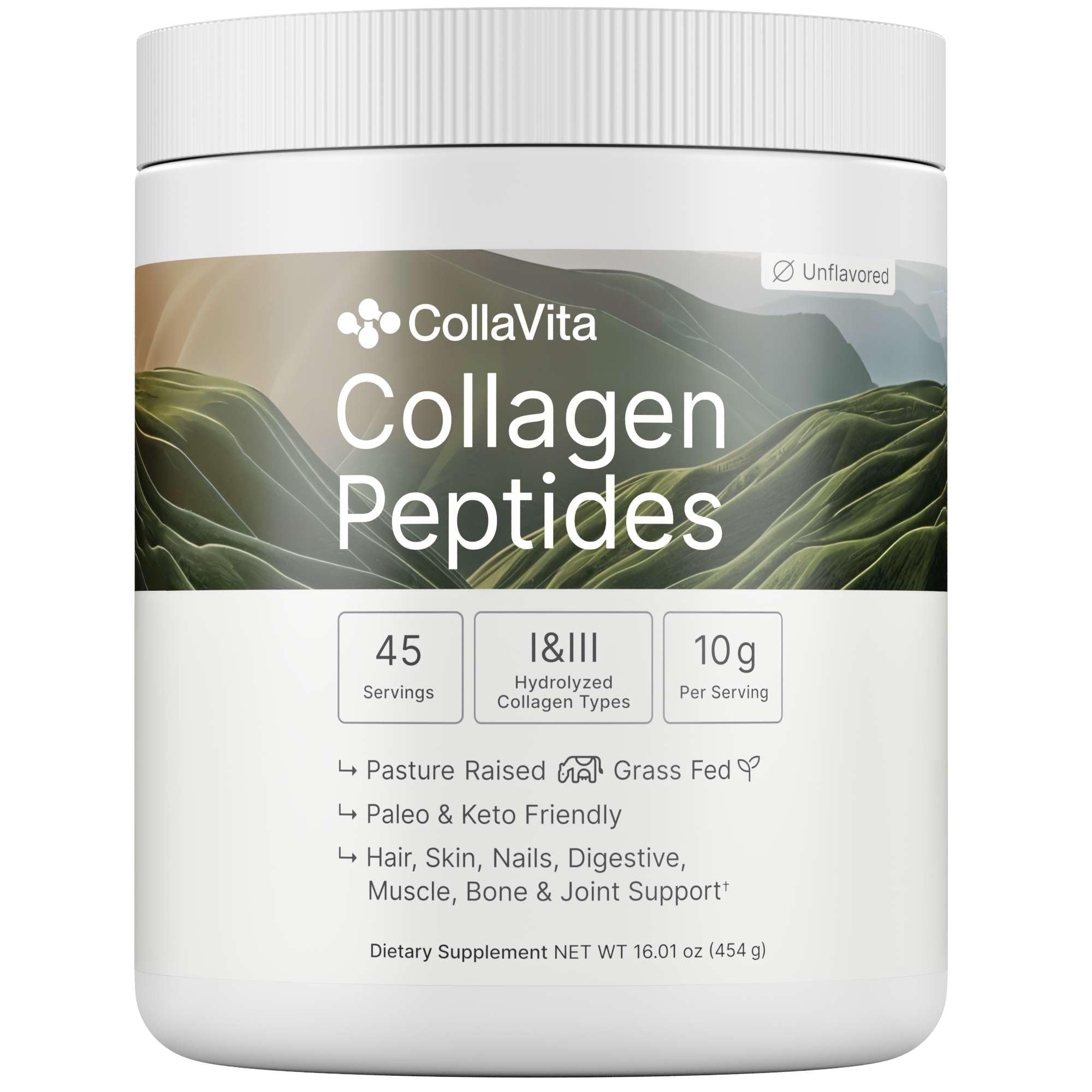 Colla Vita: versement du collagène dans la bouteille pour démarrer la routine
