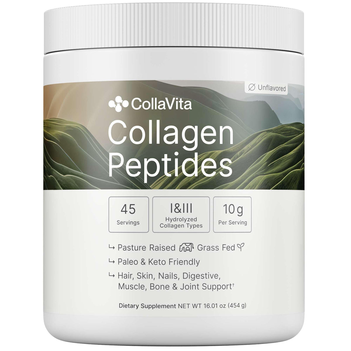 Colla Vita: versement du collagène dans la bouteille pour démarrer la routine