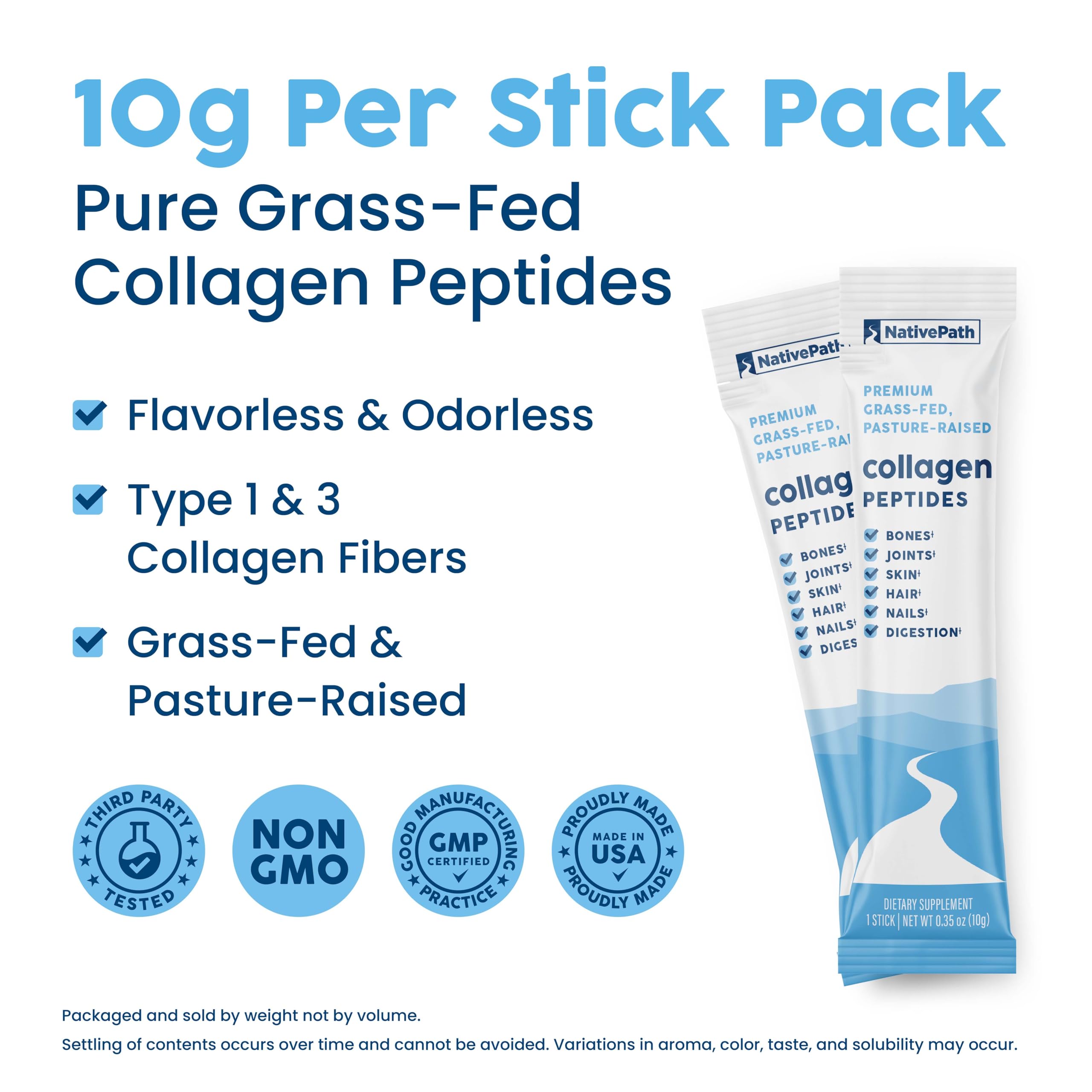 Collagène élevé au pâturage de haute qualité pour un soin quotidien.