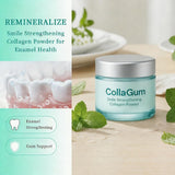 Collagum application-brosse-dents: nettoie en douceur et apaise les gencives sensibles.