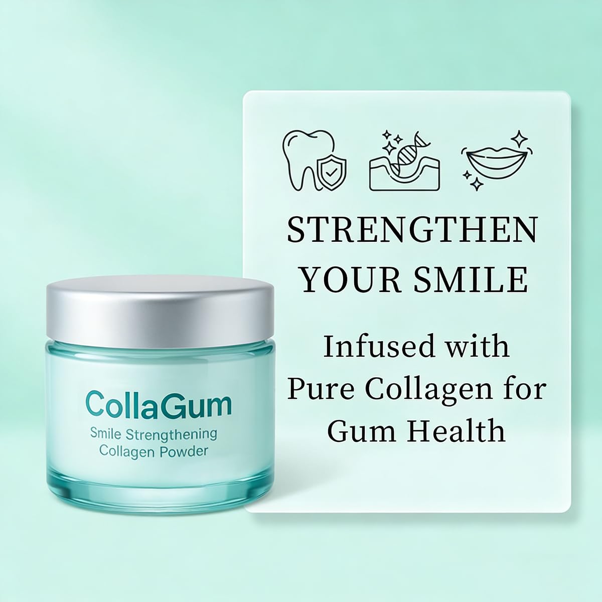 Collagum bocal-poudre-collagene: format pratique pour l'usage quotidien.