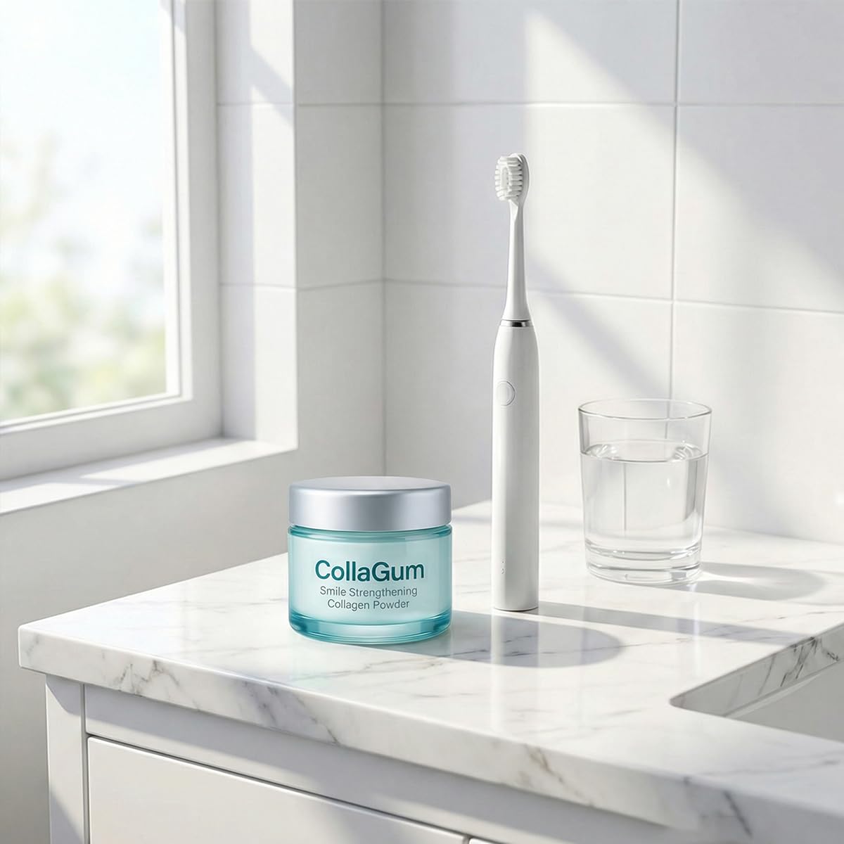 Collagum transport-voyage-poudre-dentaire: pratique et léger en déplacement.