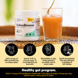 ColonBroom formulation végane sans sucre ajouté, adapté aux régimes végétaux.
