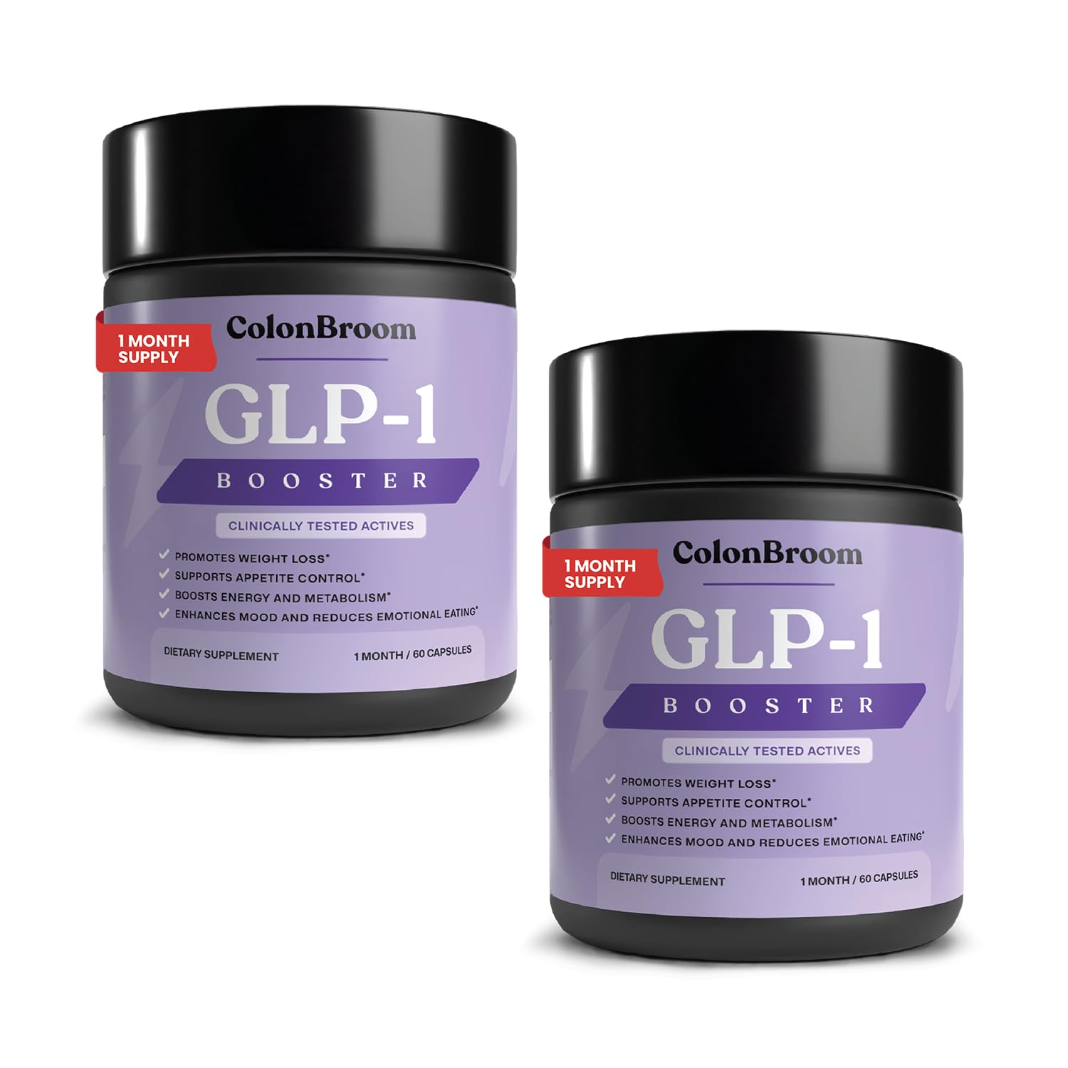 ColonBroom GLP-1 : bouteille montrant le flacon pour soutenir une digestion équilibrée.